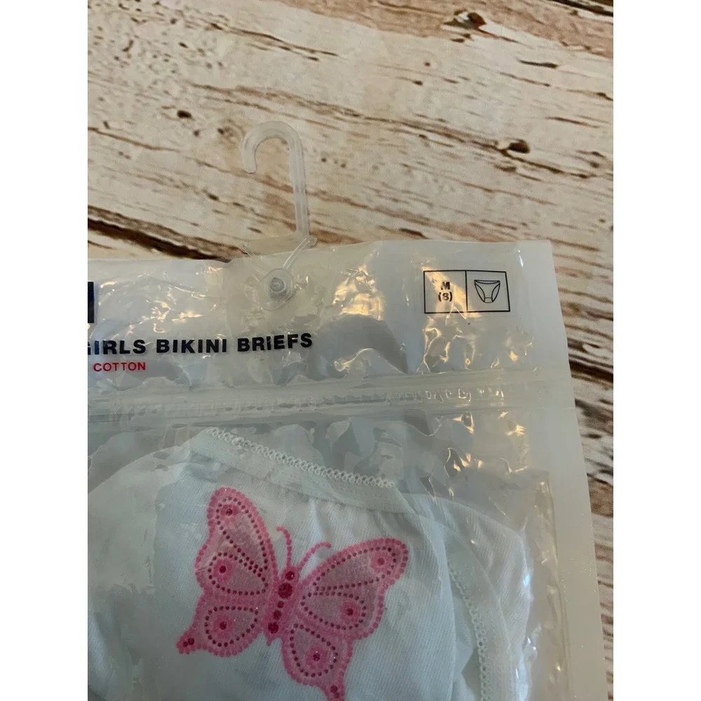 Gap Kids‎ Girls 3 Pack Bikini Briefs Cotton Butterfly Polka Dot Size M 8 NIP